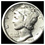 1924 Mercury Dime LIGHTLY CIRCULATED