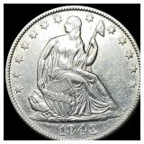 1848-O Silver Half Dollar CLOSELY UNCIRCULATED