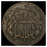 1869 Two-Cent Piece LIGHTLY CIRCULATED