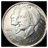 1936 Arkansas Centennial Silver Half Dollar CHOICE