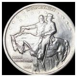 1925 Silver Half Dollar Stone Mountain CLOSELY UNC