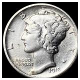 1918-D Silver Mercury Dime CLOSELY UNCIRCULATED
