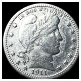 1911 Barber Silver Quarter HIGH GRADE