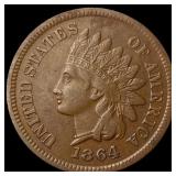 1864 Bronze Indian Head Cent CLOSELY UNCIRCULATED