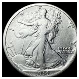 1916-S Silver Walking Liberty Half Dollar LIGHTLY