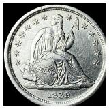 1839 Seated Liberty Dime CLOSELY UNCIRCULATED