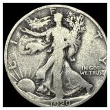 1920-D Silver Walking Liberty Half Dollar LIGHTLY