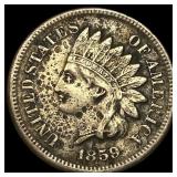 1859 Copper-Nickel Indian Head Cent CLOSELY UNCIRC