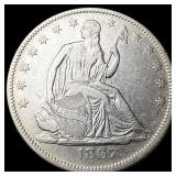 1867 Seated Liberty Half Dollar NEARLY UNCIRCULATE