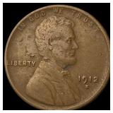 1912-S Lincoln Wheat Cent NEARLY UNCIRCULATED