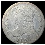 1821 Capped Bust Dime LIGHTLY CIRCULATED