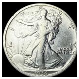 1916 Walking Liberty Half Dollar CLOSELY  UNCIRCU
