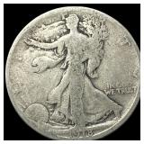 1918-S Silver Walking Liberty Half Dollar NICELY C