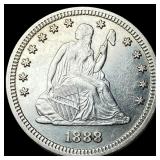 1888-S Silver Quarter Dollar LIGHTLY CIRCULATED