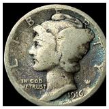1916 Mercury Dime NICELY CIRCULATED