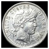 1907-O Silver Barber Dime CLOSELY UNCIRCULATED