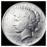 1921 Silver Peace Dollar CLOSELY UNCIRCULATED