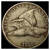 1858 Flying Eagle Cent NEARLY UNCIRCULATED