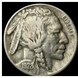 1928-S Nickel Five Cents Buffalo NEARLY UNCIRCULAT