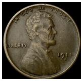 1911-S Lincoln Wheat Cent NEARLY UNCIRCULATED