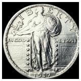 1917-S Silver Standing Liberty Quarter UNCIRCULATE
