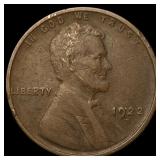 1922-D Lincoln Wheat Cent LIGHTLY CIRCULATED