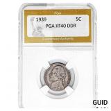 1939 Jefferson Nickel PGA XF40 DDR
