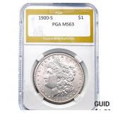 1900-S Morgan Silver Dollar PGA MS63