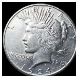 1924 Peace Silver Dollar CLOSELY UNCIRCULATED