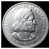 1893 Columbian Exposition Half Dollar NEARLY UNCIR