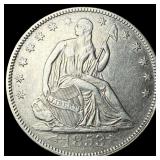 1853 Arrows/Rays Seated Liberty Half Dollar  CHOI