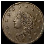 1836 Coronet Head Large Cent CLOSELY  UNCIRCULATE