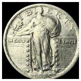 1920 Standing Liberty Silver Quarter CLOSELY UNCIR