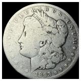1893-CC Silver Morgan Dollar LIGHTLY CIRCULATED