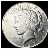 1927 Silver Peace Dollar CHOICE AU