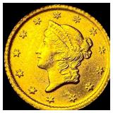 1852 Gold $1 Liberty Head Type 1 UNCIRCULATED