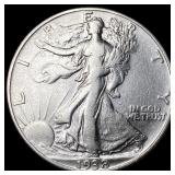 1938-D Silver Half Dollar NEARLY UNCIRCULATED
