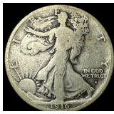 1916-S Silver Walking Liberty Half Dollar  NICELY
