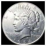 1934 Peace Silver Dollar CLOSELY UNCIRCULATED