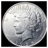 1925 Peace Silver Dollar NEARLY UNCIRCULATED