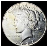 1927-S Silver Peace Dollar CHOICE AU