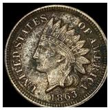 1863 Indian Head Cent CLOSELY UNCIRCULATED