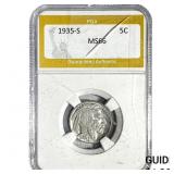 1935-S Buffalo Nickel PGA MS66