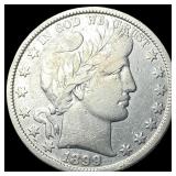 1899 Silver Barber Half Dollar LIGHTLY  CIRCULATE