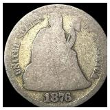 1876 Seated Liberty Dime NICELY CIRCULATED