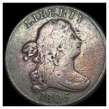 1805 Copper Half Cent LIGHTLY CIRCULATED