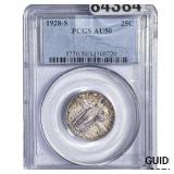 1928-S Standing Liberty Quarter PCGS AU50