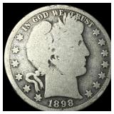 1898-O Silver Barber Half Dollar NICELY  CIRCULAT