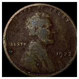 1922 No D Lincoln Wheat Cent ABOUT UNCIRCULATED
