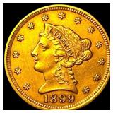 1899 Liberty Head Gold $2.50 Quarter Eagle CLOSELY